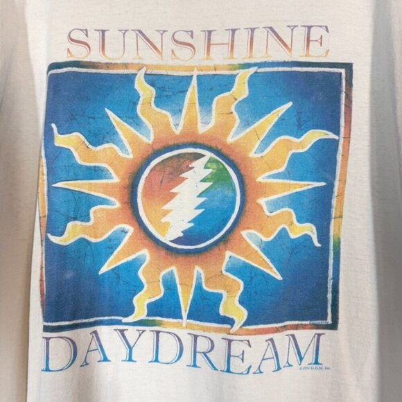 Vintage 1996 Grateful Dead Shirt T-Shirt Sunshine Daydream Sun White GDM XL - Picture 4 of 9